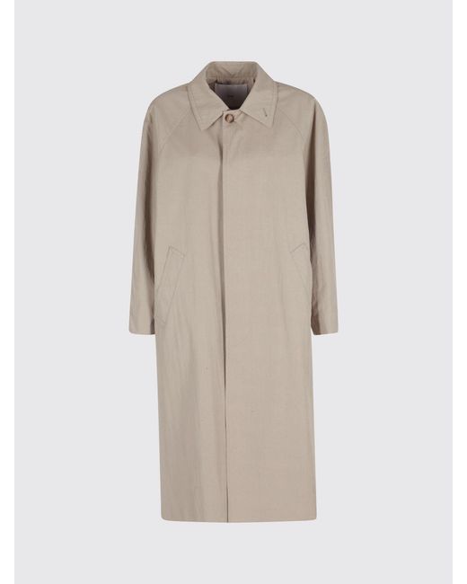 DUNST Natural Long Cotton Blend Raincoat