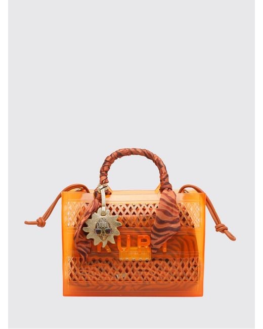 Kurt Geiger Orange Perforated Pvc Jelly Bag