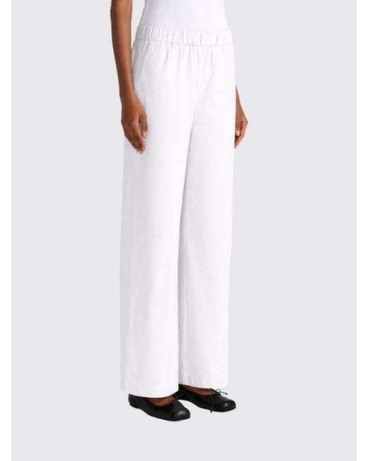 Liviana Conti White Julian Cotton Trousers