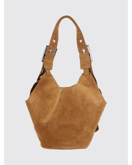 Dondup Brown Leather Hobo Bag
