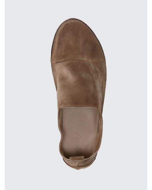 Marsèll Brown Strasacco Suede Loafers for men