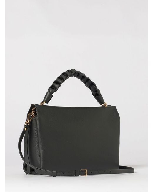 Coccinelle Black Boheme Grained Leather Bag