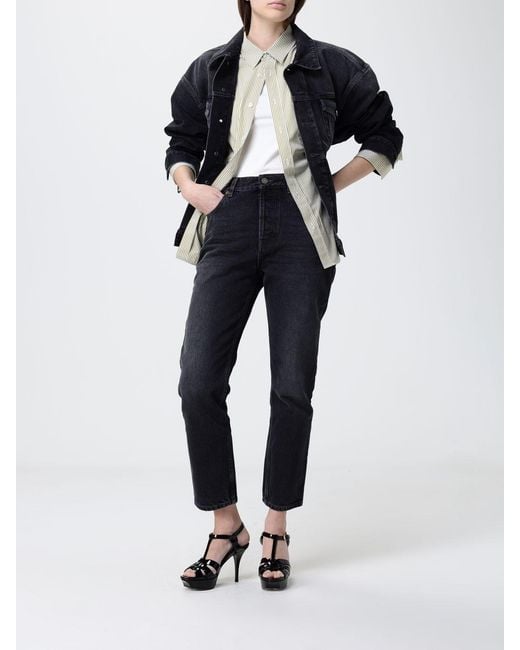 Saint Laurent Natural Striped Cotton Shirt