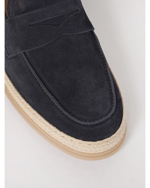 Tod's White Suede Loafers for men