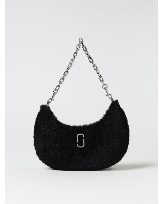 Borsa The Teddy Curve Bag in pelliccia sintetica di Marc Jacobs in Black