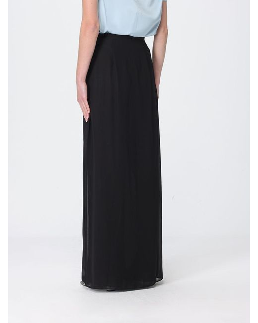 Emporio Armani Black Chiffon Palazzo Trousers