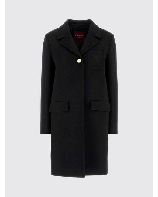 Abrigo De Lana Gucci de hombre de color Black