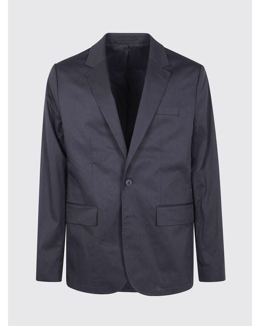 Michael Kors Blue Ctn Tech Blazer Clothing for men