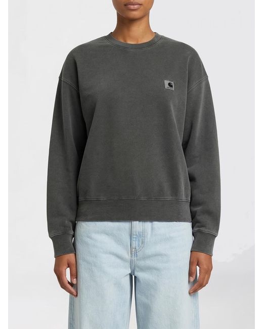 Carhartt Gray Cotton Crewneck Sweatshirt