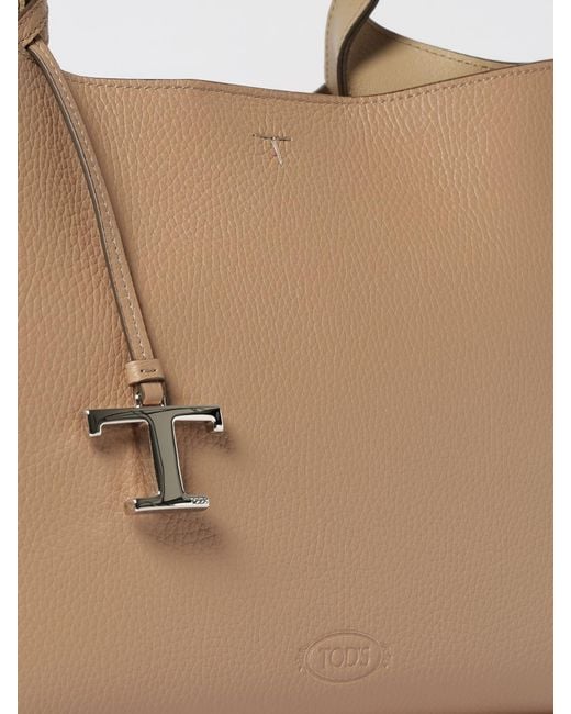 Tod's Natural Medium Leather Bag