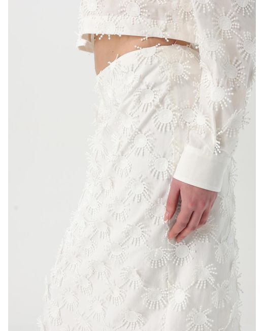 Falda Mujer MSGM de color White
