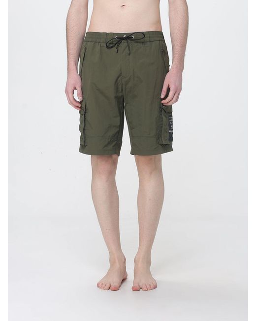 Dolce & Gabbana Green Dolce &Amp Gabbana Knee-Length Cargo Swim Shorts for men