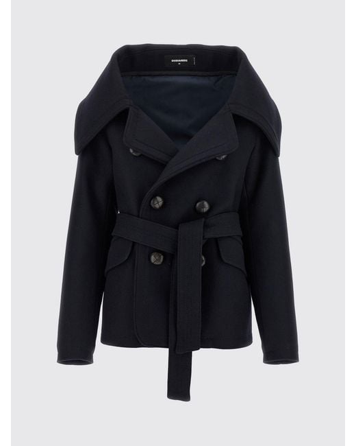 DSquared² Blue Trench Coat