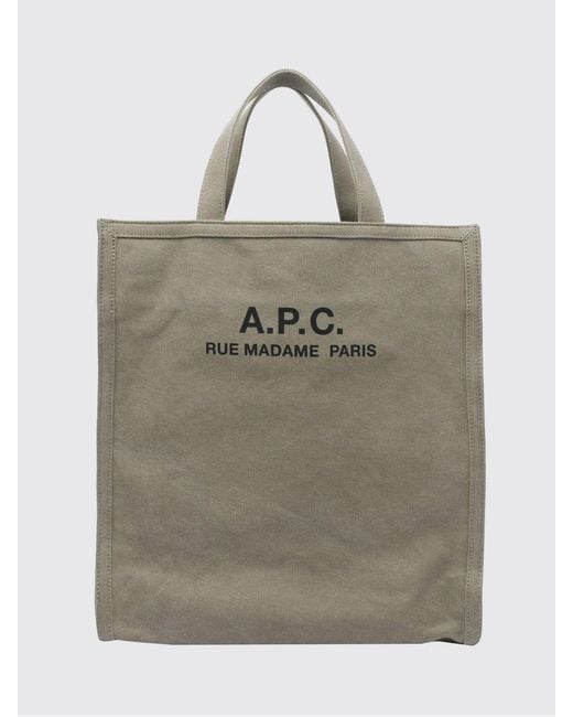 A.P.C. Natural Cabas Recuperation Cotton Canvas Bag for men