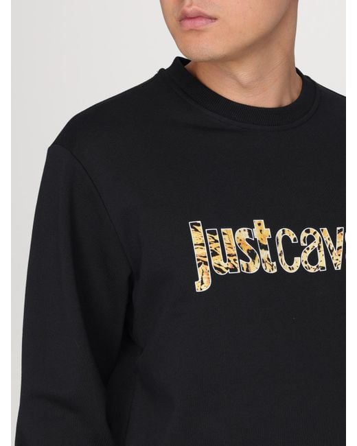 Just Cavalli Black Jumper for men