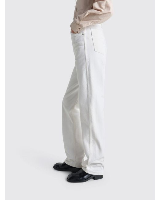Lemaire White Straight Jeans