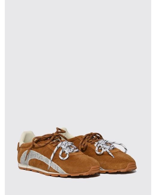 DSquared² Brown Dc-642 Suede Sneakers for men