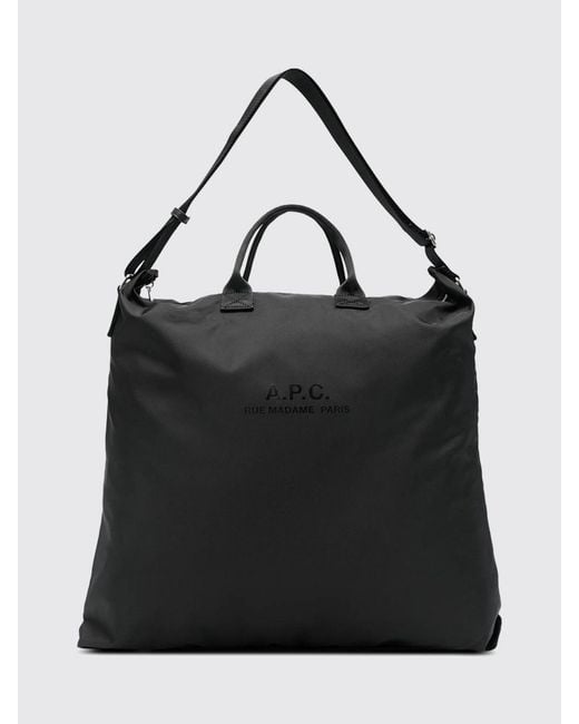 Borsa Tote Backstage di A.P.C. in Black da Uomo