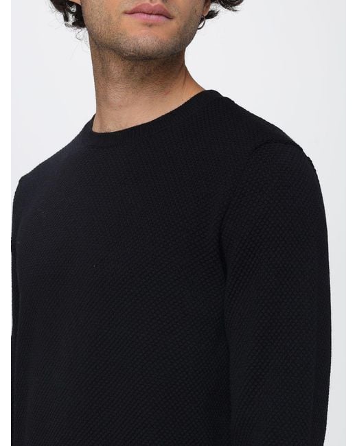 Zanone Blue Slim Fit Crewneck Jumper for men
