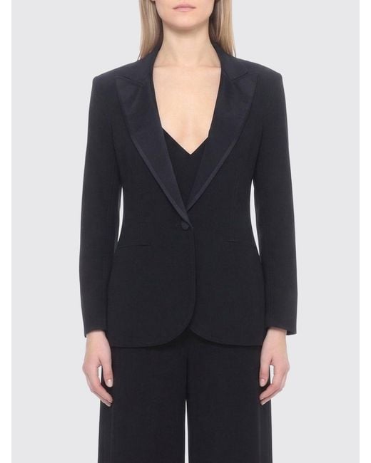 Norma Kamali Black Single-Breasted Blazer