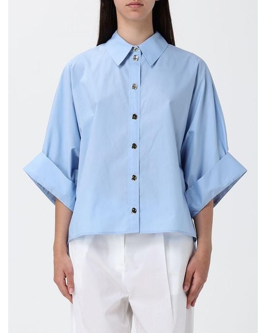 Liu Jo Blue Double-Breasted Blazer