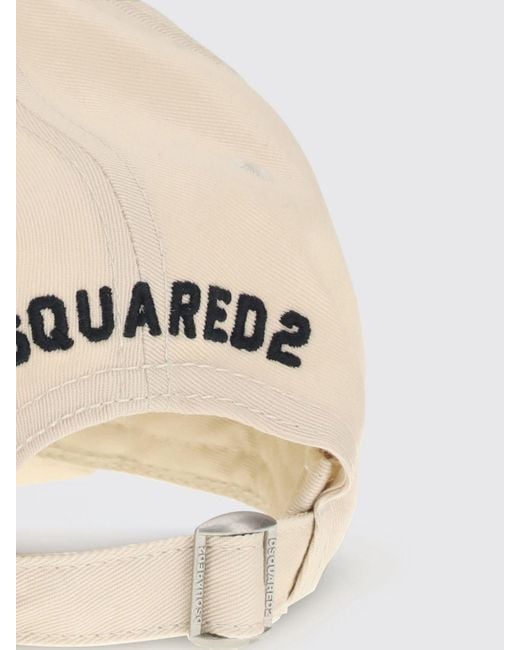 DSquared² Natural Bad2 Boys Club Cotton Baseball Cap for men