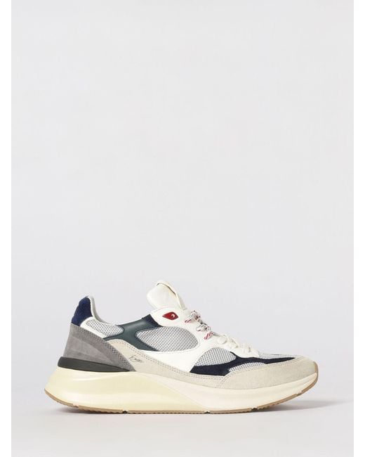 Date White Suede And Mesh Sneakers for men