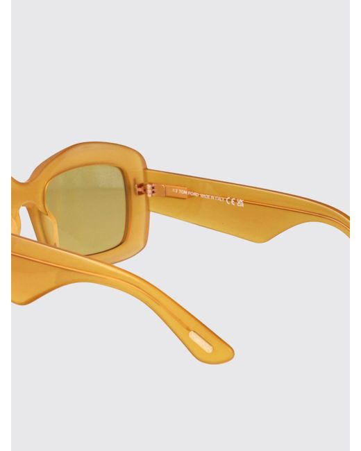 Tom Ford Yellow Ft1218 Venetia Acetate Sunglasses