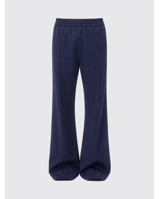 Valentino Blue Cotton Blend Jogging Pants for men