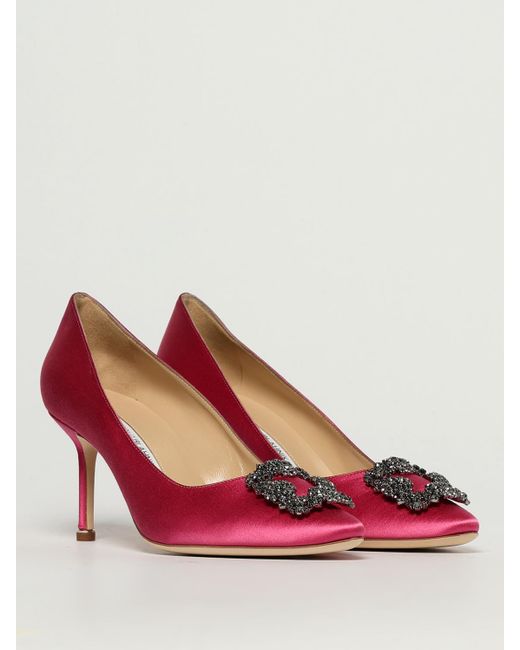 Manolo Blahnik Pink Schuhe Damen