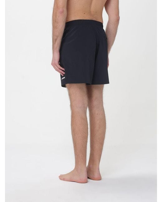 Jil Sander Blue Stretch Polyester Swimsuit for men