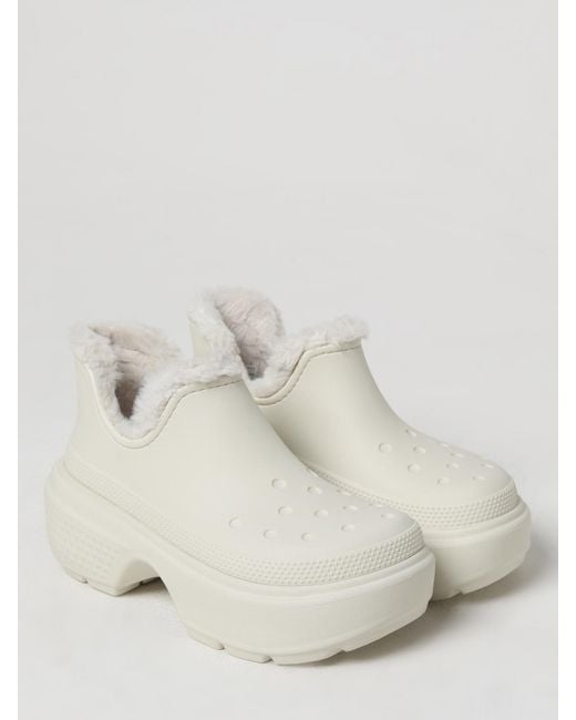 CROCSTM Natural Stomp Ecrú Bootie