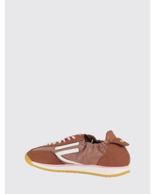 PURAAI Pink 6.02 Panther Vegan Leather And Fabric Sneakers