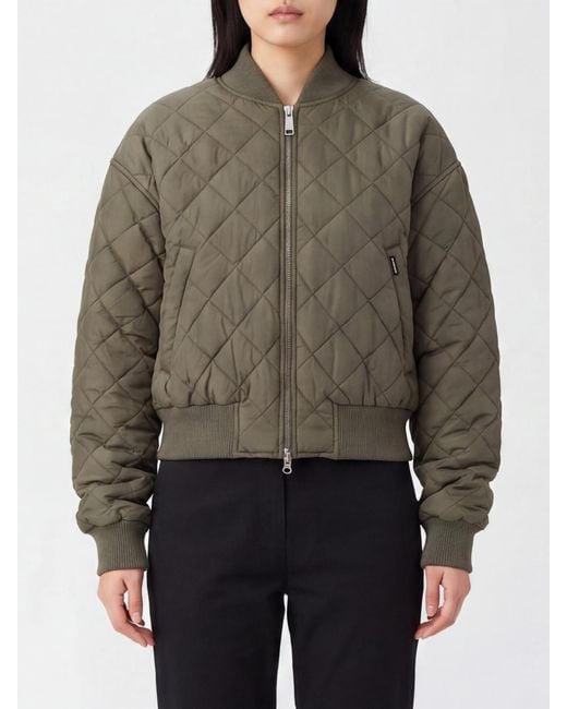Carhartt Brown Selma Recycled Polyester Puffer Bomber Jacket