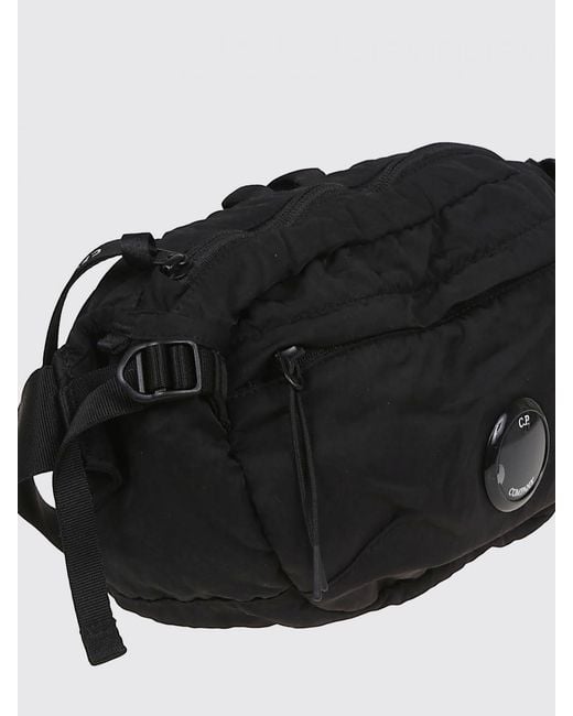 C P Company Black Nylon B Belt Bag By for men