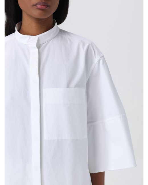Camicia in popeline di cotone di Jil Sander in White
