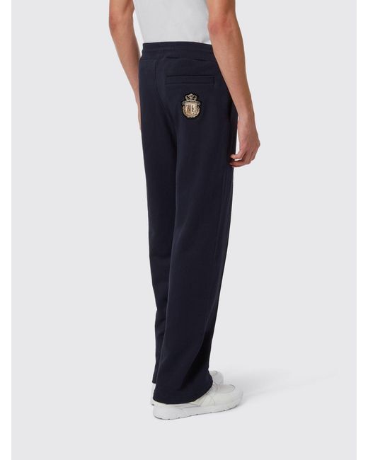 Billionaire Blue Cotton Jogging Trousers for men