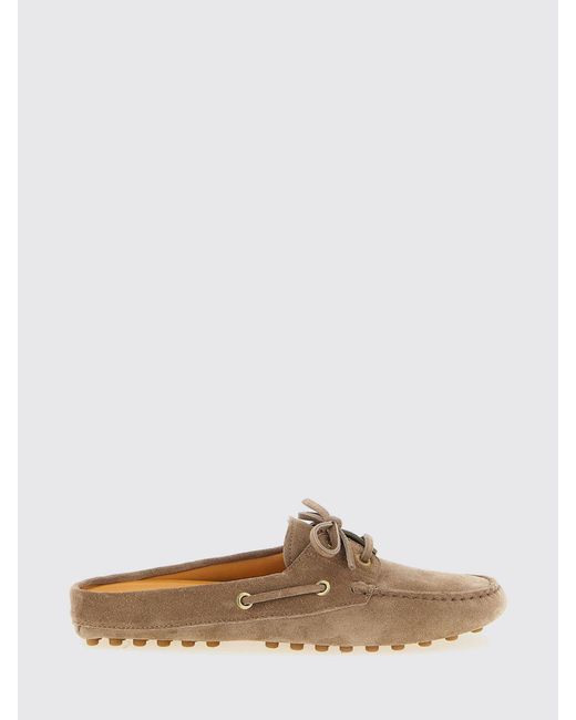 Tod's Brown Gommino Suede Mules
