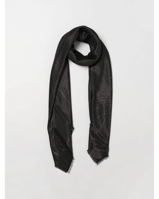 Elisabetta Franchi Black Lurex Scarf