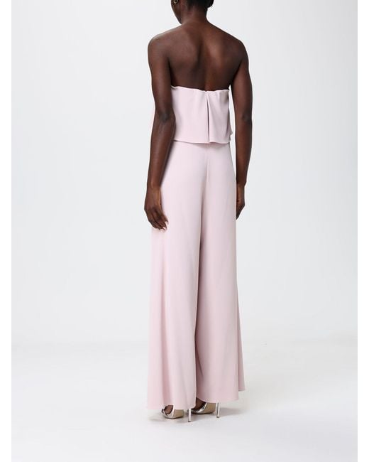 Hanita Pink Polyester Jumpsuit