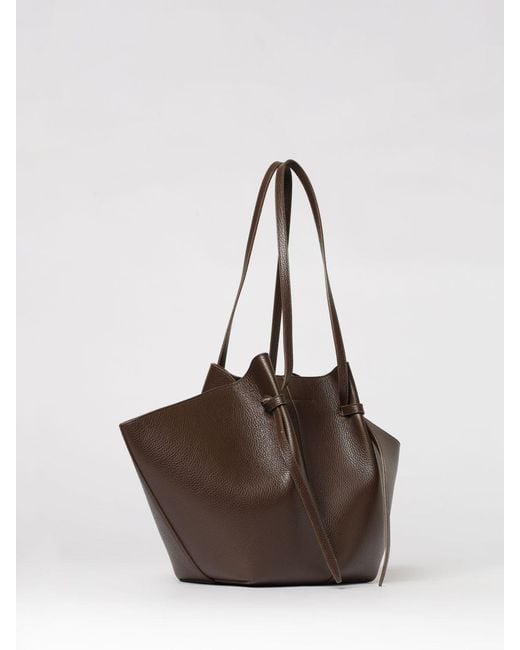 Yuzefi Brown Large Mochi Hammered Leather Bag