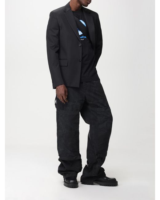 Off-White c/o Virgil Abloh Blue Jacket for men