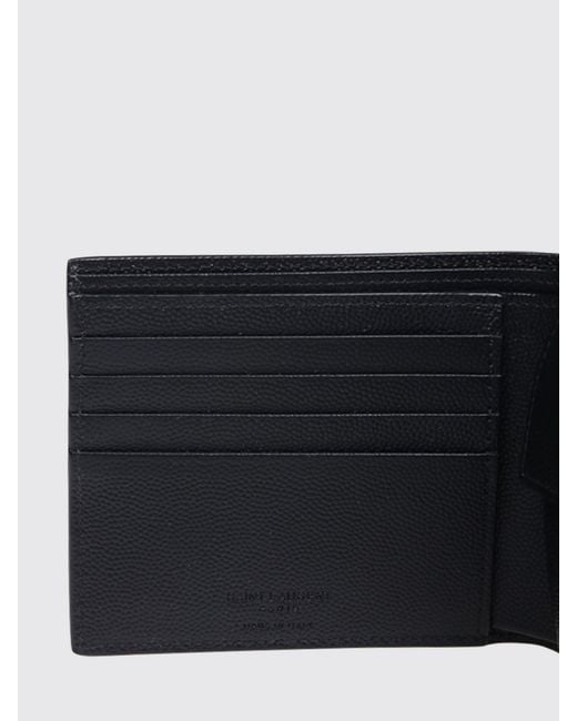 Saint Laurent White Horizontal Bi-Fold Wallet for men