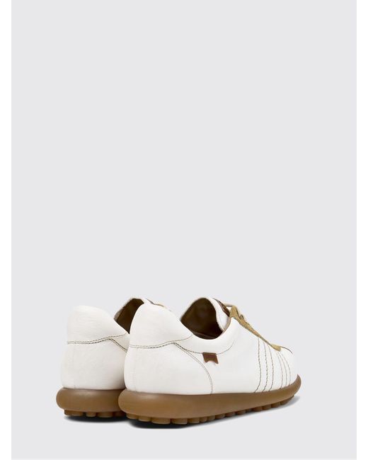 Camper White Pelotas Vegetable-Tanned Leather And Suede Sneakers for men