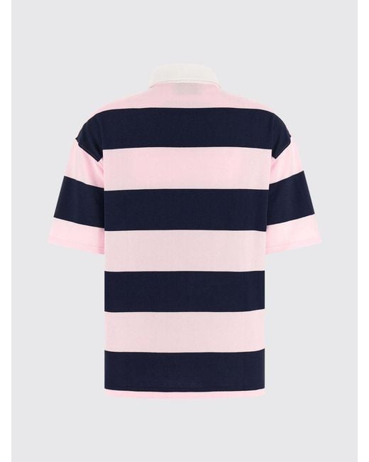 Coperni Blue Striped Organic Cotton Polo