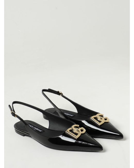 Dolce & Gabbana Black Ballet Flats