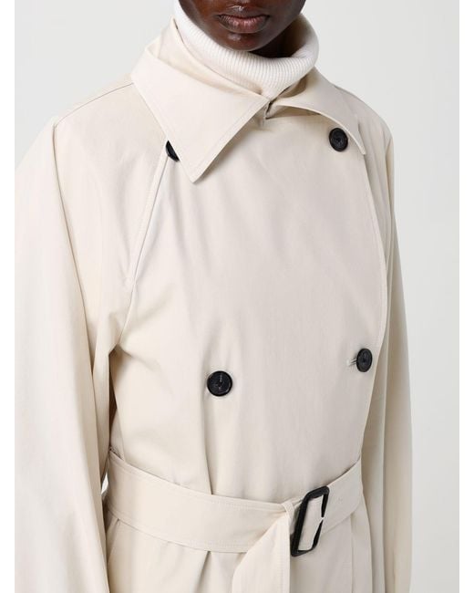 Totême Natural Cotton Double-Breasted Trench Coat