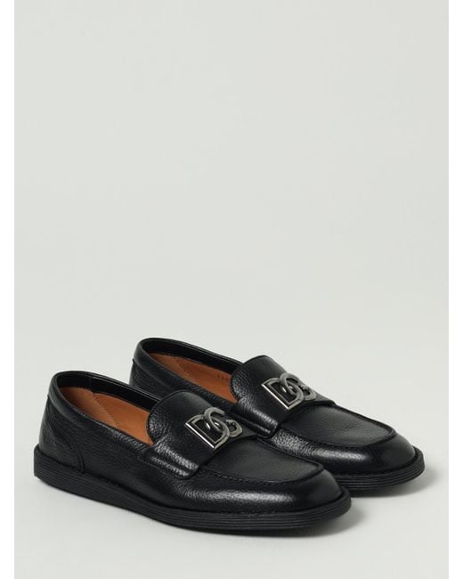 Dolce & Gabbana Black Dolce &Amp Gabbana Loafers for men