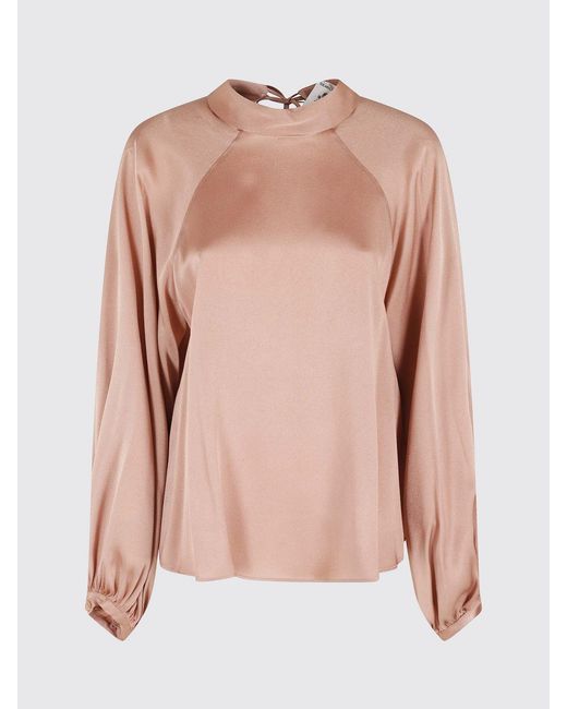 Semicouture Pink Satin Blouse