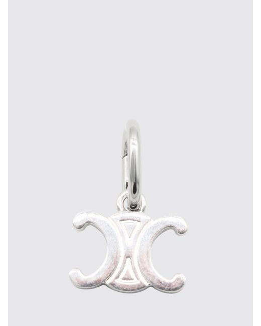 Céline White Rhodium-Plated Brass Charm